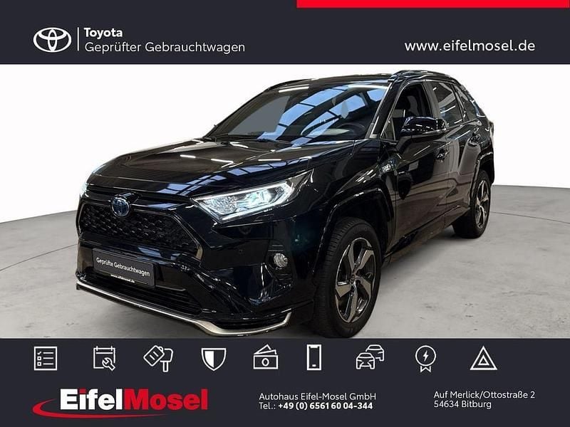 Tiefschwarz mica metallic Gebraucht 2021 Toyota RAV4 Hybrid SUV | 35.890 € (Guter Preis) - Bild 1/4