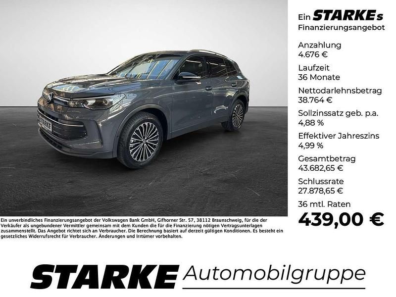 Schwarz (deep black perleffekt) Gebraucht 2024 VW Tiguan Goal SUV | 43.440 € (Guter Preis) - Bild 1/4