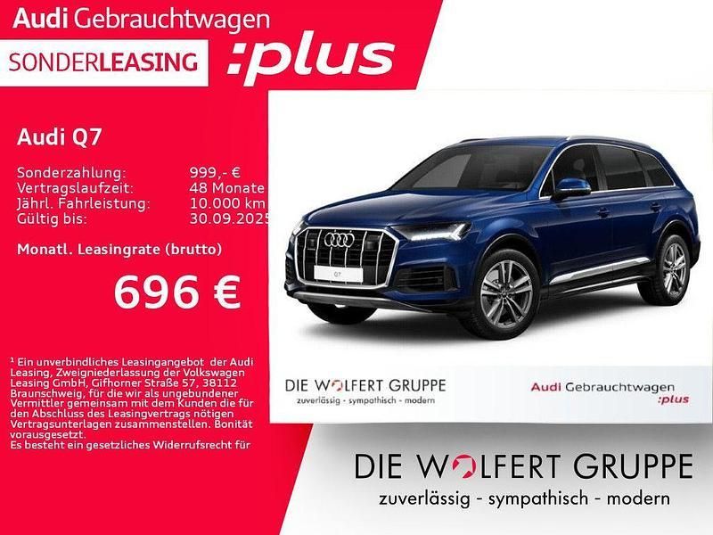Navarrablau metallic Gebraucht 2023 Audi Q7 Ambiente SUV | 67.880 € (Teuer) - Bild 1/4