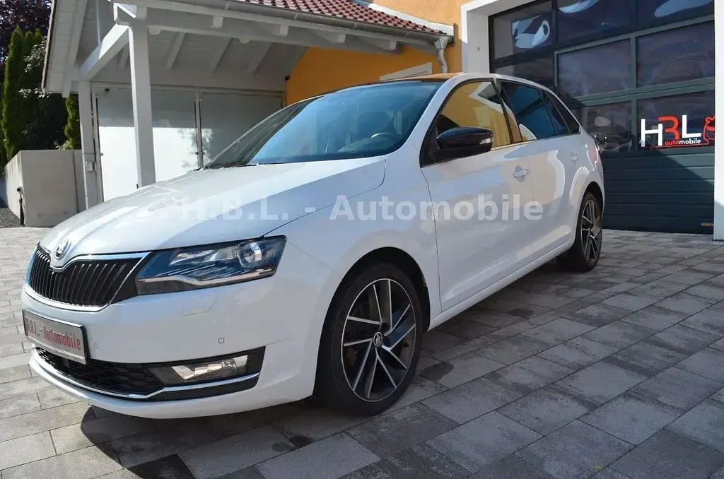 Gebraucht Skoda Rapid Style 116 PS (85 kW) 2018 Weiß Kleinwagen