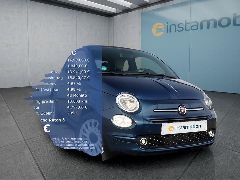 Gebraucht Fiat 500C 69 PS (50 kW) 2022 Blau Cabrio