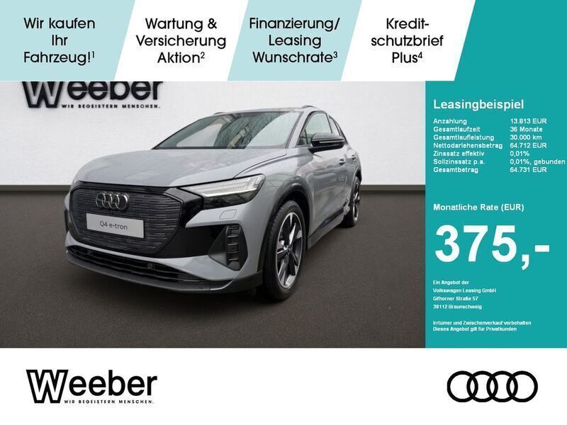 Grau Neu 2025 Audi Q4 e-tron Sport SUV | 64.712 € (Teuer) - Bild 1/4