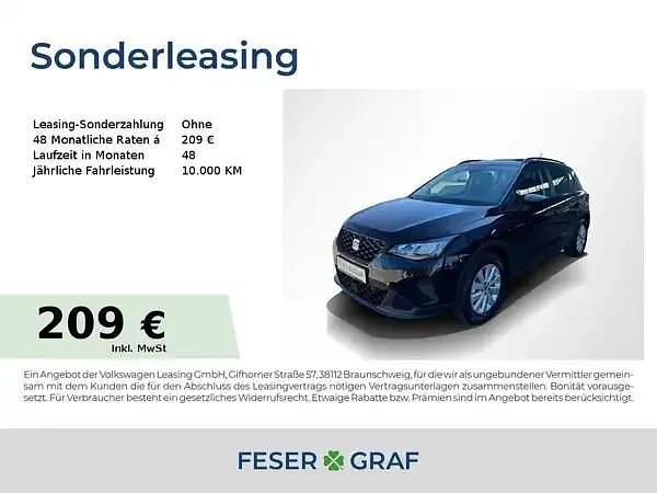 Midnight schwarz metallic Neu 2025 Seat Arona SUV | 24.780 € (Fairer Preis) - Bild 1/1