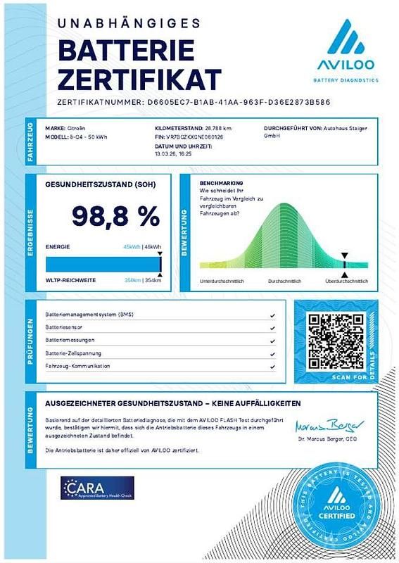 Gebraucht Citroën e-C4 Shine 100 kW (136 PS) 2022 Olbia blau Limousine