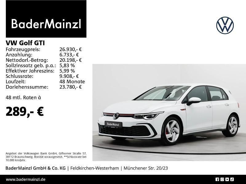 Weiß Gebraucht 2022 VW Golf VIII GTI Limousine | 26.430 € (Guter Preis) - Bild 1/3