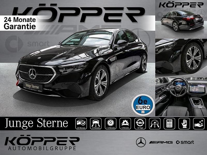 Obsidianschwarz Gebraucht 2024 Mercedes E200 Advanced Plus Limousine | 52.998 € (Fairer Preis) - Bild 1/4