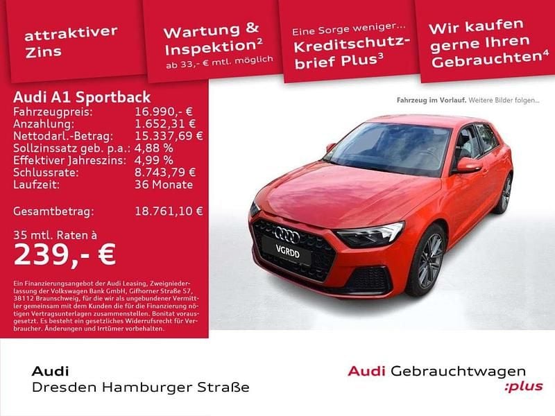 Misanorot perleffekt Gebraucht 2021 Audi A1 Advanced Limousine | 16.990 € (Guter Preis) - Bild 1/3