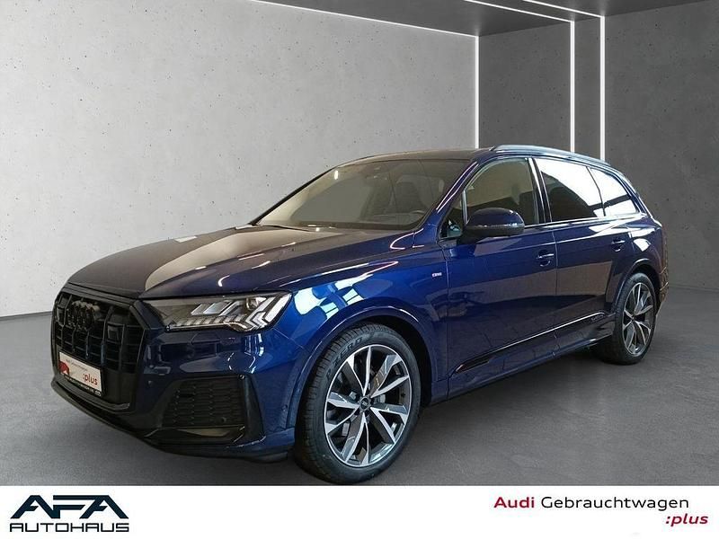 Blau Gebraucht 2021 Audi Q7 S-Line SUV | 47.888 € (Guter Preis) - Bild 1/4
