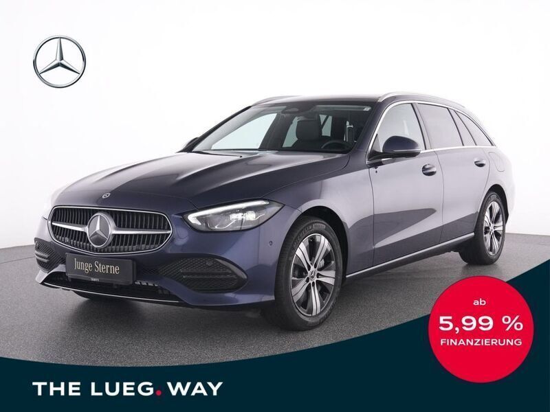Blau Gebraucht 2024 Mercedes C300e Avantgarde Limousine | 40.845 € (Superpreis) - Bild 1/4