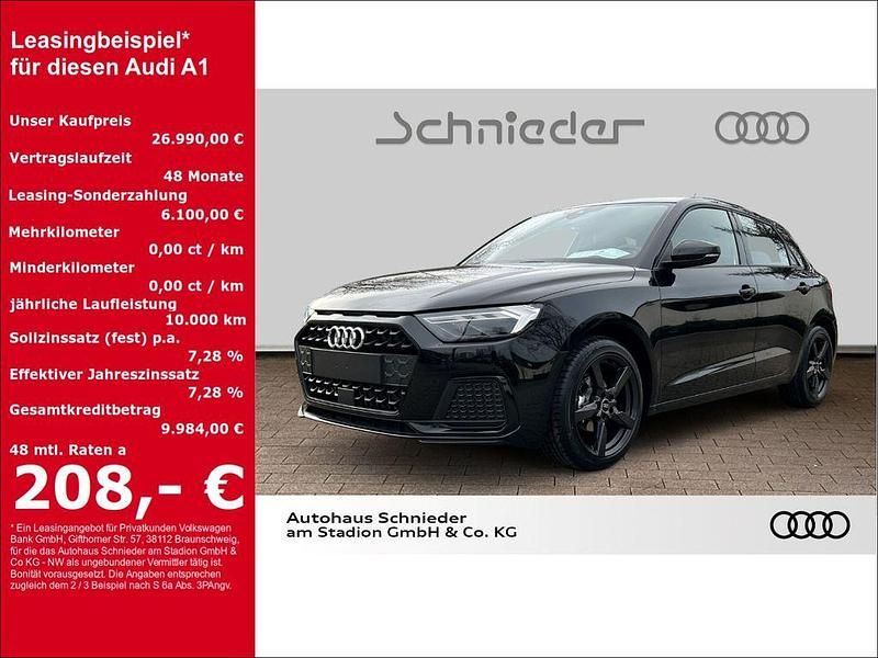 Schwarz Neu 2024 Audi A1 Advanced Plus Kleinwagen | 26.990 € (Etwas zu teuer) - Bild 1/4
