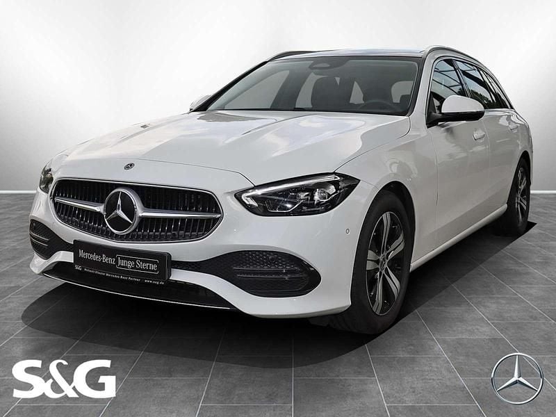 Unilack polarweiß Gebraucht 2024 Mercedes C200 Avantgarde Kombi | 34.910 € (Guter Preis) - Bild 1/4