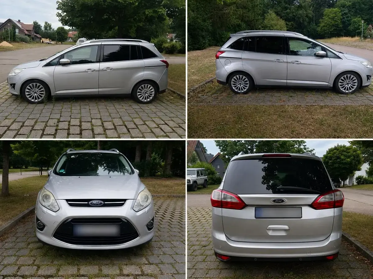 Gebraucht Ford Grand C-Max 150 PS (110 kW) 2011 Silber Van / Kleinbus