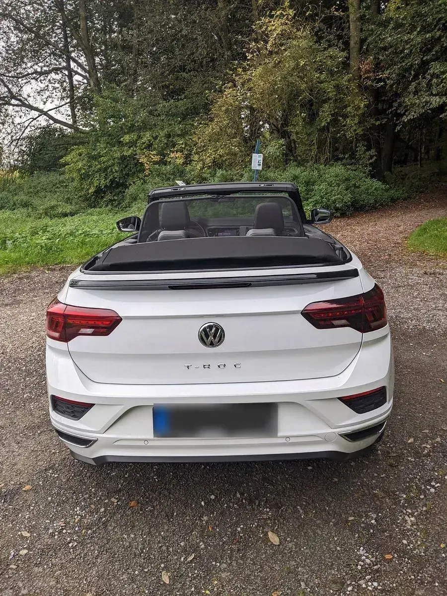 Gebraucht VW T-Roc Cabriolet R-line 150 PS (110 kW) 2021 Weiß Cabrio