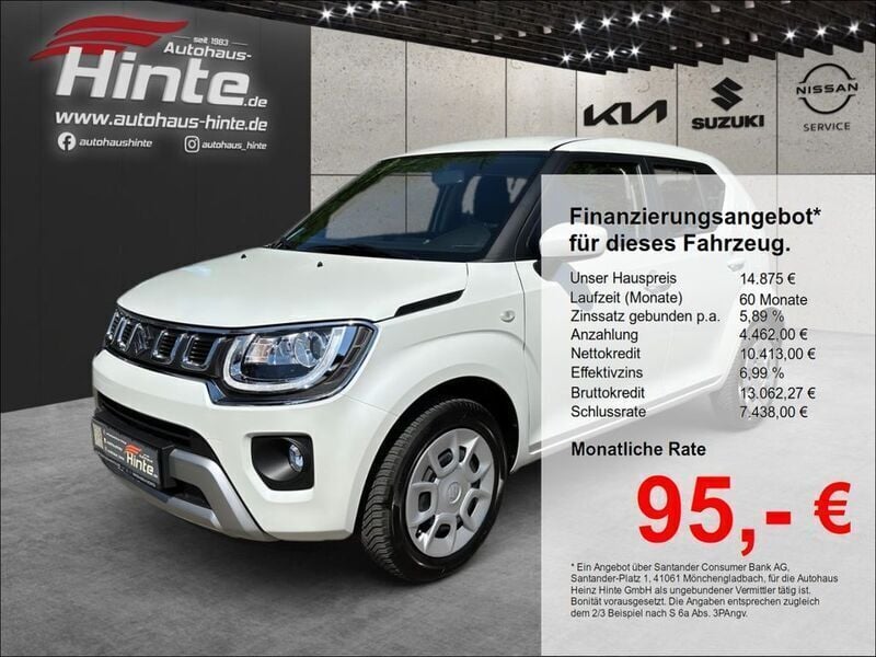 Weiss Gebraucht 2023 Suzuki Ignis Club Kleinwagen | 14.875 € (Guter Preis) - Bild 1/3