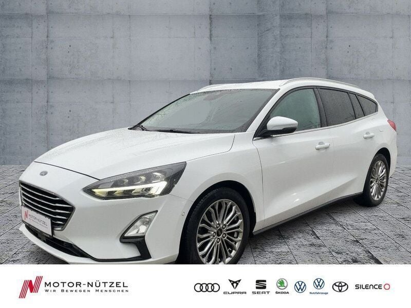 Weiß Gebraucht 2019 Ford Focus Titanium Kombi | 13.960 € (Fairer Preis) - Bild 1/4