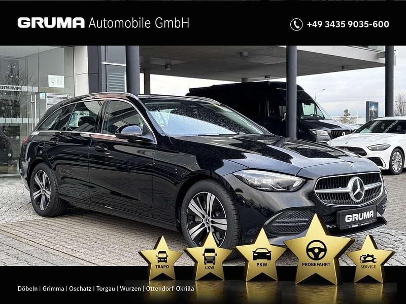 Unilack schwarz Gebraucht 2024 Mercedes C220 Avantgarde Kombi | 41.990 € (Fairer Preis) - Bild 1/4