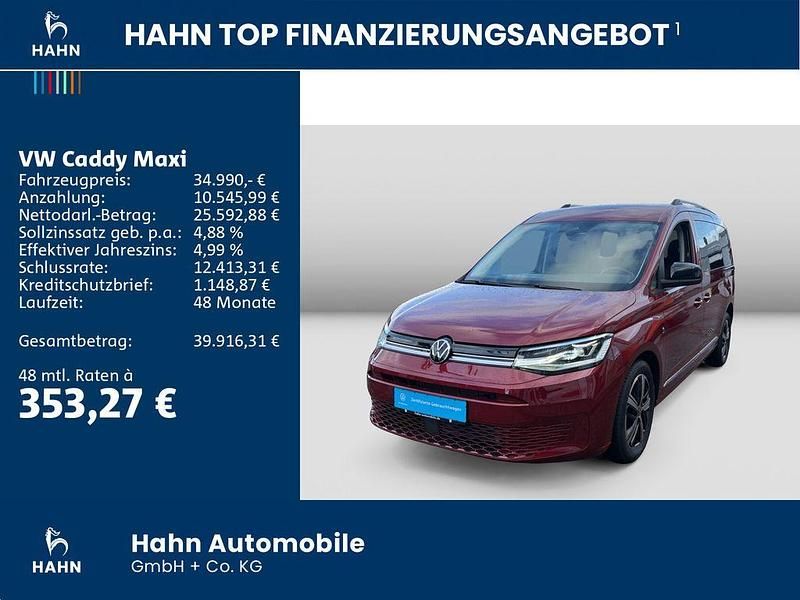 Gebraucht VW Caddy Maxi Style 116 PS (85 kW) 2024 Rot Van / Kleinbus