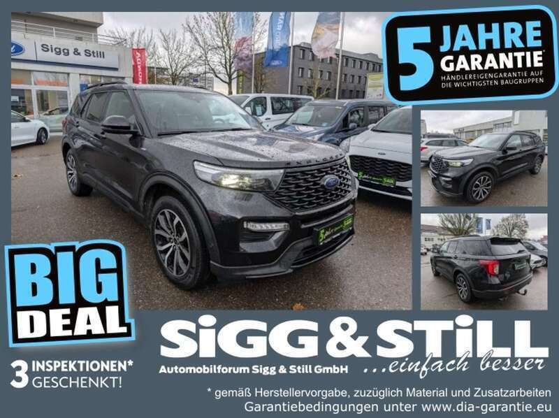 Obsidianschwarz metallic Gebraucht 2021 Ford Explorer ST-Line SUV | 44.450 € (Guter Preis) - Bild 1/4