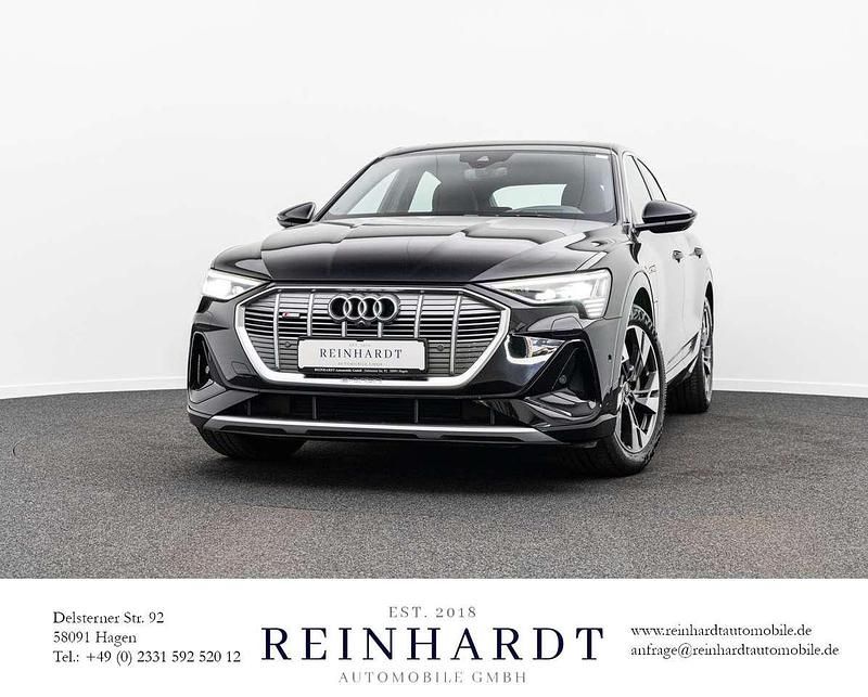 Mythosschwarz metallic Gebraucht 2021 Audi e-tron Sportback S-Line SUV | 29.210 € (Superpreis) - Bild 1/3