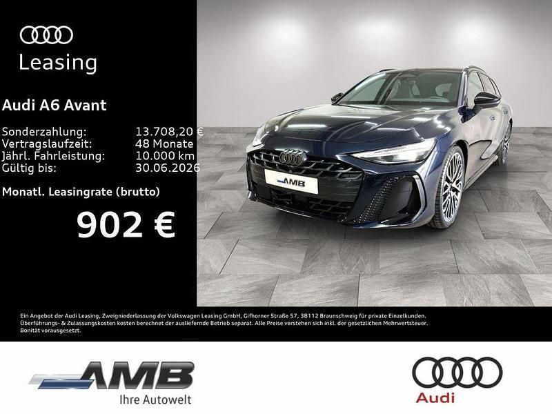 Neu Audi A6 S-Line 367 PS (269 kW) 2025 Blau Kombi