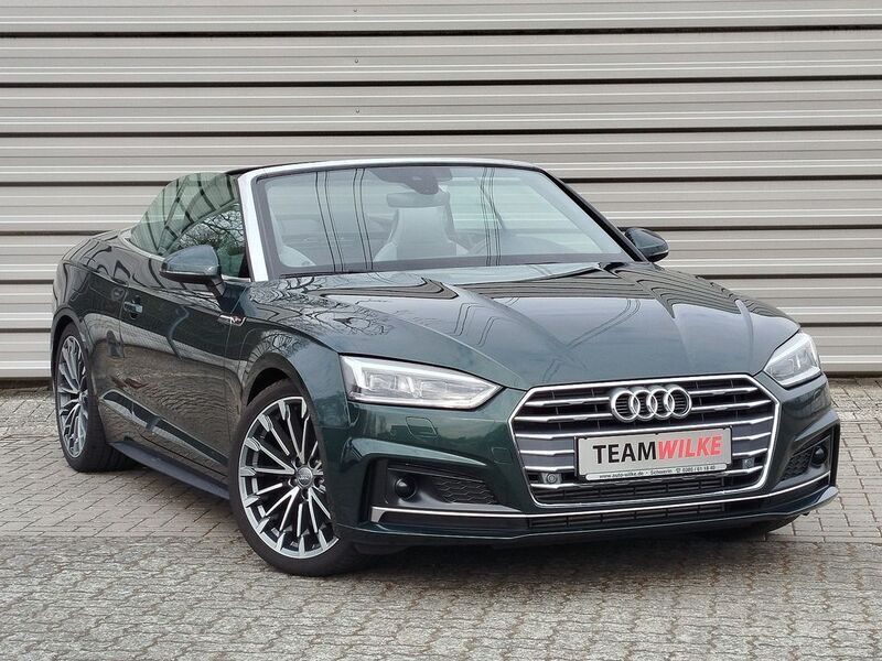 Gotlandgruen metallic Gebraucht 2017 Audi A5 Cabriolet S-Line Cabrio | 33.990 € (Teuer) - Bild 1/4