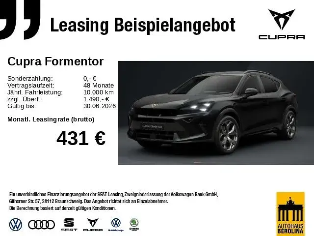 Nowe Cupra Formentor 204 KM (150 kW) 2026 Czarny SUV