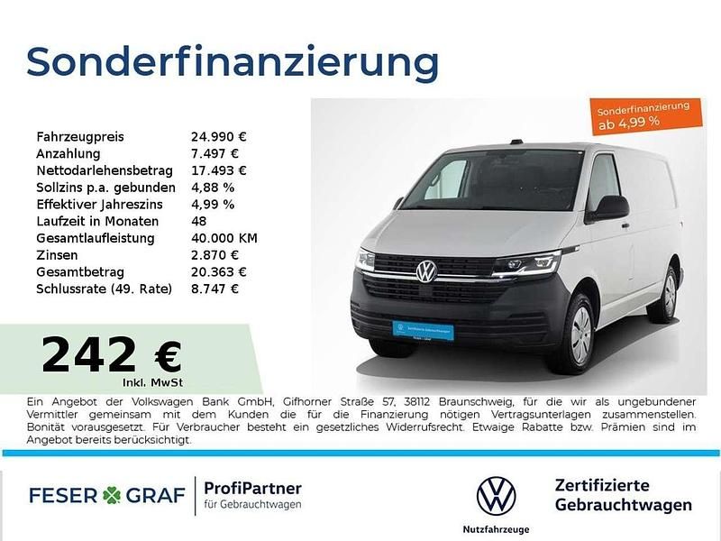 Weiss Gebraucht 2022 VW Transporter Van | 24.455 € (Superpreis) - Bild 1/1