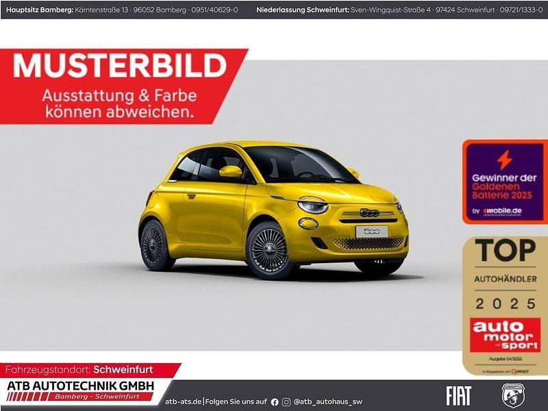 Gelb Neu 2025 Fiat 500 Limousine | 23.180 € - Bild 1/4