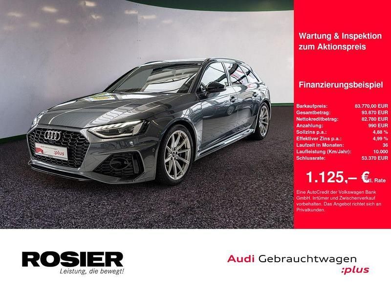 Daytonagrau perleffekt Gebraucht 2024 Audi RS4 Ambiente Kombi | 83.770 € (Teuer) - Bild 1/4