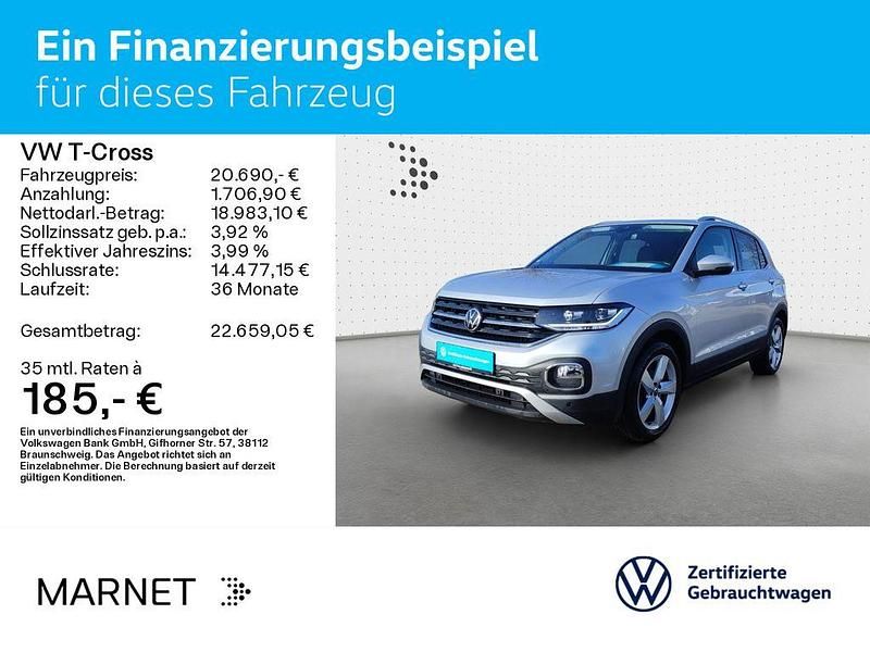 Gebraucht VW T-Cross Style 150 PS (110 kW) 2022 Silber SUV