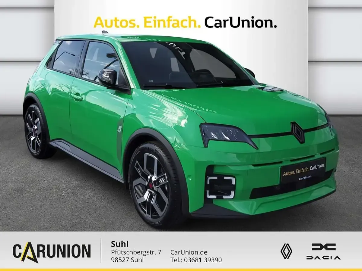 Nowe Renault 5 E-Tech Techno 89 kW (122 KM) 2026 Zielony Sedan/Limuzyna
