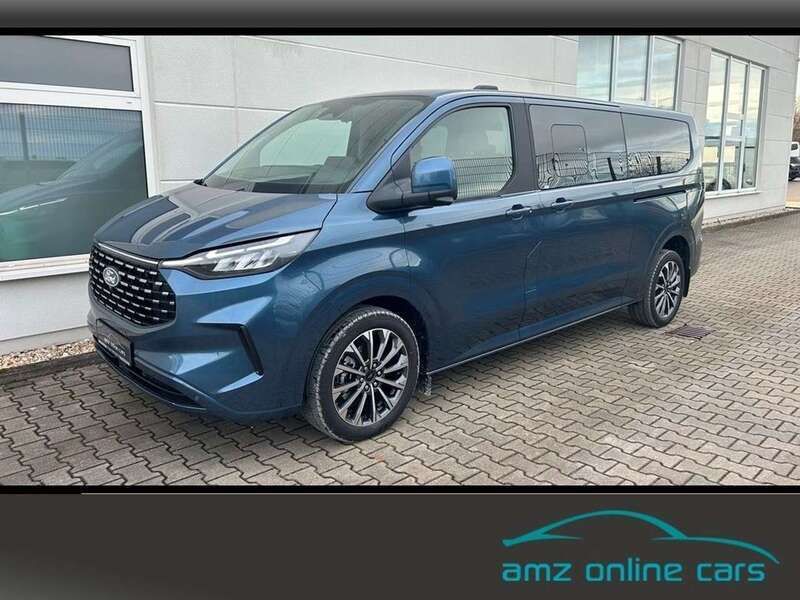 Chromeblau Neu 2024 Ford Tourneo Custom Titanium X Van / Kleinbus | 53.480 € (Guter Preis) - Bild 1/4