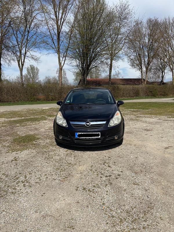 Schwarz Gebraucht 2007 Opel Corsa Kleinwagen | 750 € - Bild 1/4