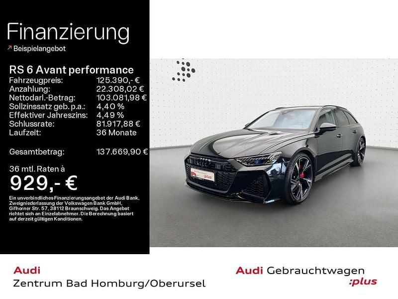 Gebraucht Audi RS6 Performance 630 PS (463 kW) 2025 Mythosschwarz metallic Kombi
