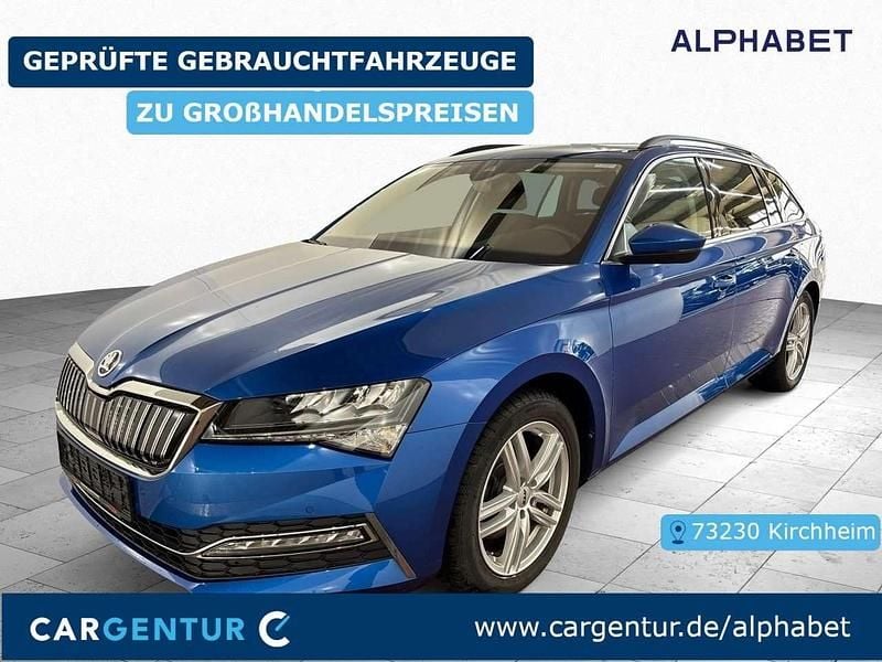 Blau Gebraucht 2021 Skoda Superb Ambition Kombi | 21.790 € (Superpreis) - Bild 1/2