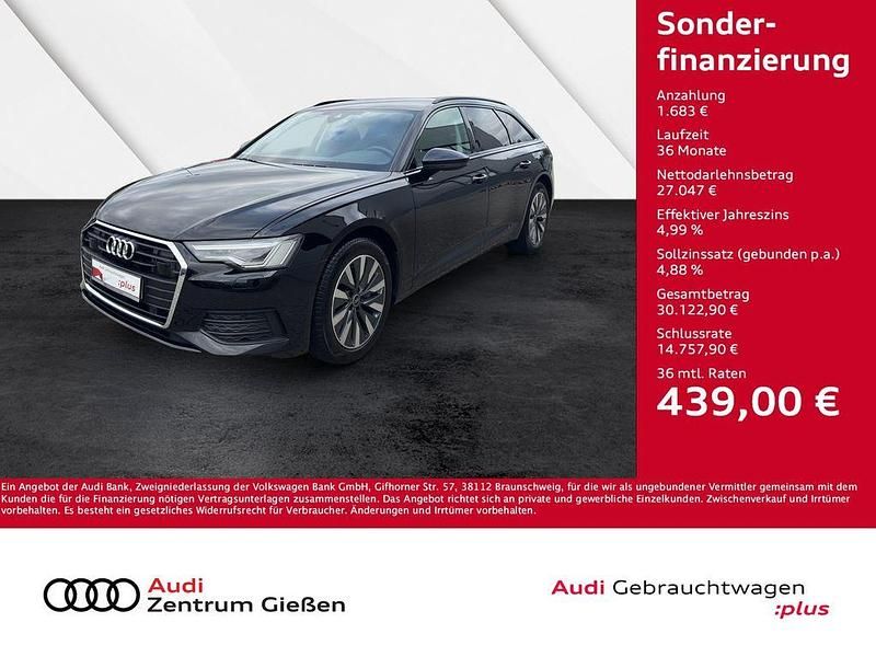 Brillantschwarz Gebraucht 2022 Audi A6 Basis Kombi | 28.730 € (Superpreis) - Bild 1/4