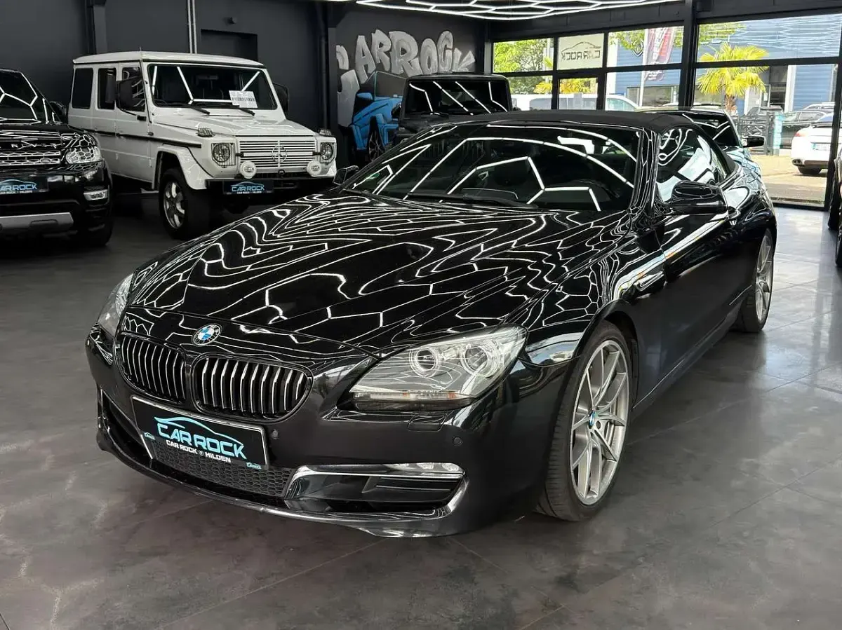 Gebraucht BMW 640 Cabriolet 320 PS (235 kW) 2011 Black sapphire metallic Cabrio
