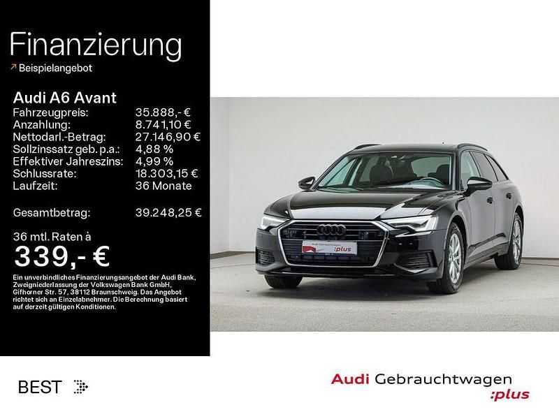 Mythosschwarz metallic (metallic) Gebraucht 2022 Audi A6 Premium Kombi | 35.888 € (Fairer Preis) - Bild 1/4