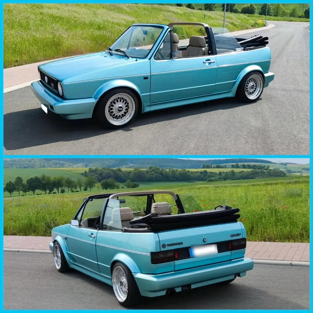 Gebraucht VW Golf Cabriolet 98 PS (72 kW) 1994 Blau Cabrio