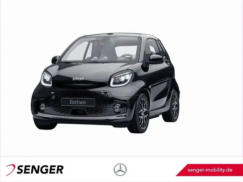 Schwarz Gebraucht 2021 Smart ForTwo Electric Drive Prime Cabrio | 14.770 € (Fairer Preis) - Bild 1/1