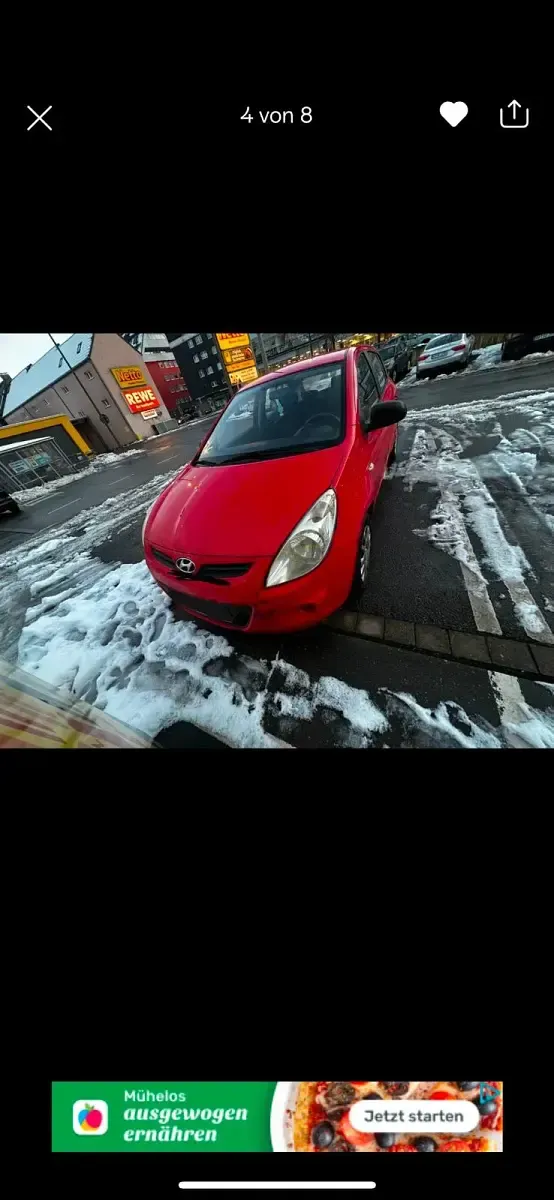 Gebraucht Hyundai i20 77 PS (56 kW) 2008 Rot Kleinwagen