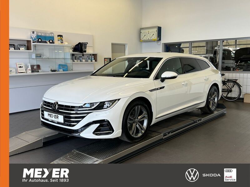 Oryxweiß perlmutteffekt Gebraucht 2024 VW Arteon Elegance Kombi | 34.890 € (Fairer Preis) - Bild 1/4