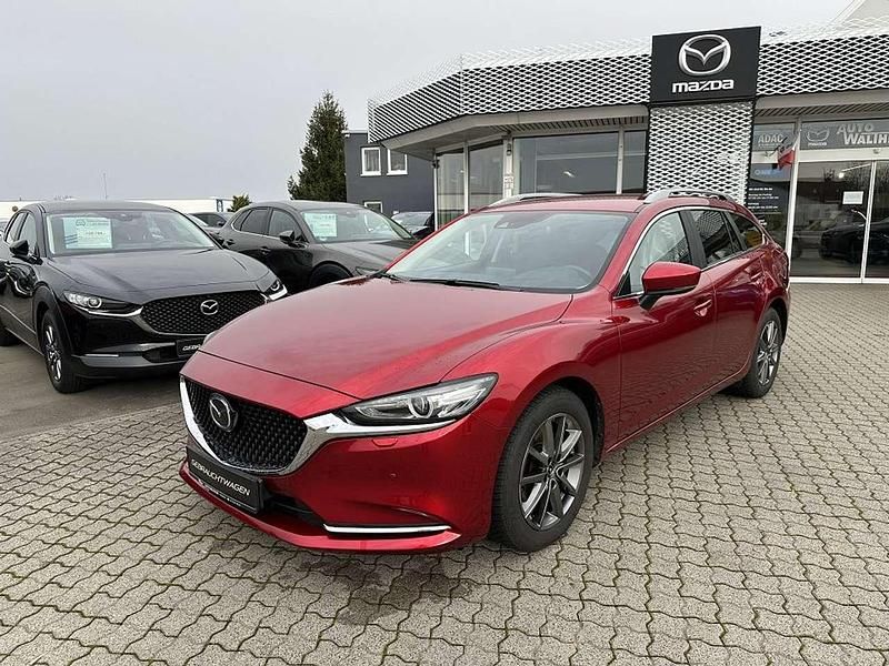 Soul red crystal (metallic) Gebraucht 2022 Mazda 6 Exclusive Kombi | 26.760 € (Fairer Preis) - Bild 1/4