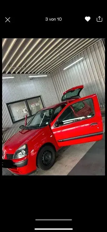 Gebraucht Renault Clio II 58 PS (42 kW) 2003 Rot Limousine