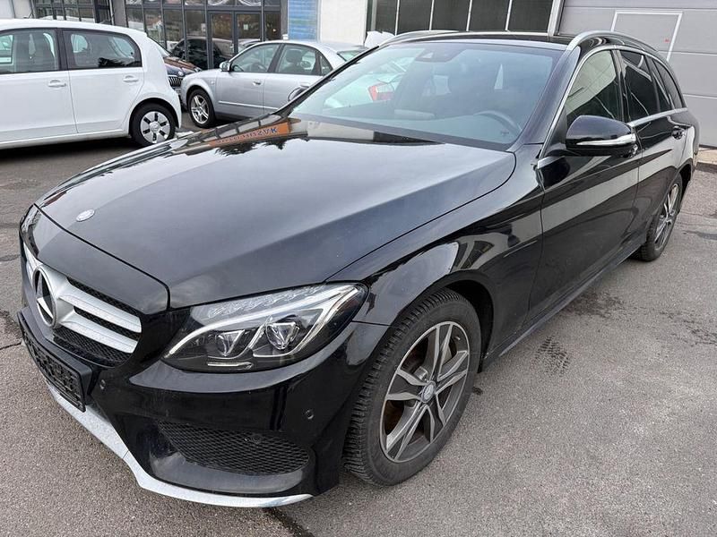 Schwarz Gebraucht 2014 Mercedes C250 AMG line Limousine | 13.890 € (Fairer Preis) - Bild 1/4