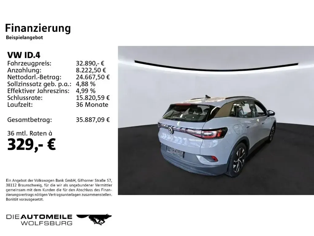 Gebraucht VW ID.4 Pro Performance 150 kW (204 PS) 2023 Mondsteingrau SUV