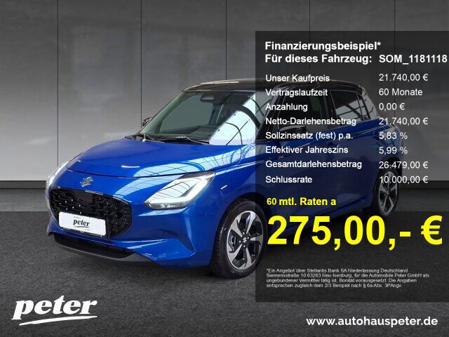 Frontier/super black Gebraucht 2024 Suzuki Swift Comfort+ Kleinwagen | 21.740 € (Etwas zu teuer) - Bild 1/4