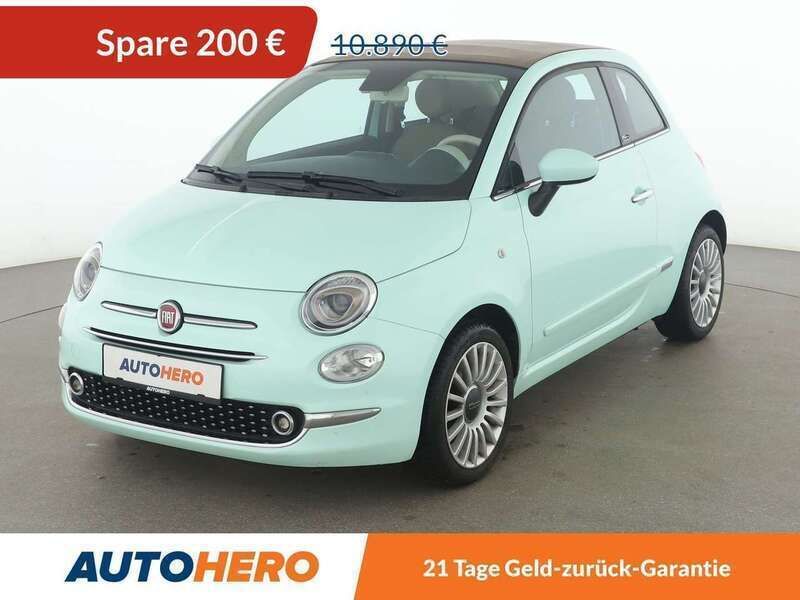 Verde lattementa Gebraucht 2017 Fiat 500C Lounge Cabrio | 10.690 € (Fairer Preis) - Bild 1/3