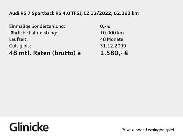 Gebraucht Audi RS7 Sportback Ambiente 600 PS (441 kW) 2022 Blau (individuallackierungen audi exclusive) Kleinwagen