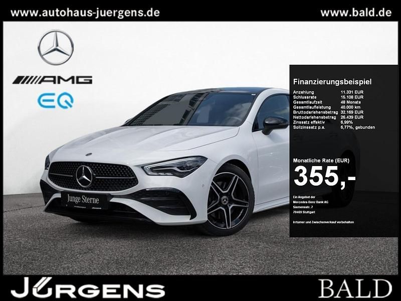 Polarweiß Gebraucht 2024 Mercedes CLA200 AMG Coupé | 37.440 € (Fairer Preis) - Bild 1/4
